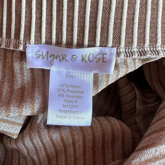 Womens Top Size XL Tan Long Sleeve Minimalist Collar Structured Business Casual - Picture 7 of 8